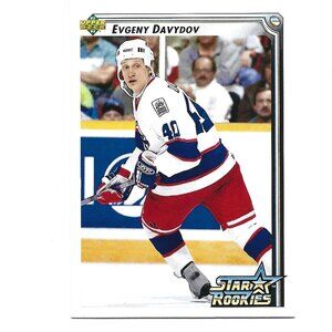 Upper Deck '92 '92 Evgeny Davidov Winnipeg Jets Star Rookie Card [h79]
